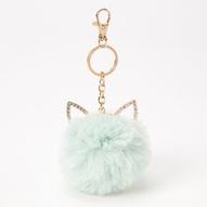 Mint Green Cat Pom Keyring offers at £4.8 in Claire's