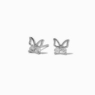 Cubic Zirconia Butterfly Outline Stud Earrings offers at £3 in Claire's