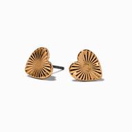 Gold-tone Radiating Heart Stud Earrings offers at £2.5 in Claire's