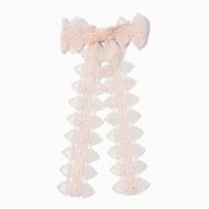 Blush Pink Floral Lace Bow Hair Clip offers at £4 in Claire's