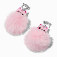 Pink Cat Pom Pom 1.5" Clip On Drop Earrings offers at £3.2 in Claire's
