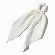 Small White Hair Scrunchie Scarf offers at £4 in Claire's