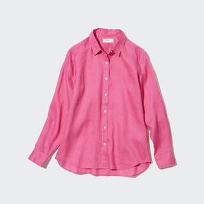 100% Premium Linen Shirt offers at £29.9 in Uniqlo