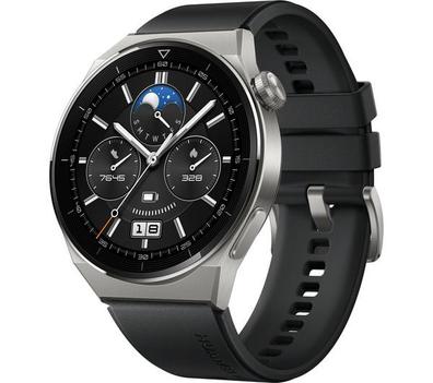 HUAWEI Watch GT 3 Pro Titanium - Black, 46 mm offers at £239 in Currys