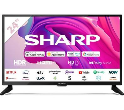 SHARP 1T-C24FD7KF1FB 24" Smart HD Ready HDR LED TV offers at £129.99 in Currys