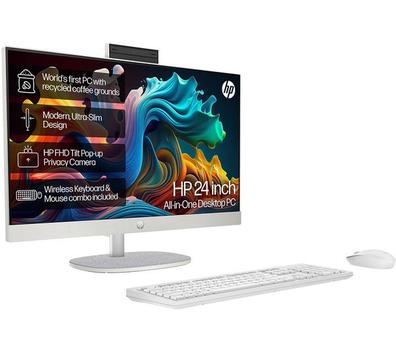 HP 24-cr0023na 23.8" All-in-One PC - AMD Ryzen 5, 256 GB SSD, White offers at £539 in Currys