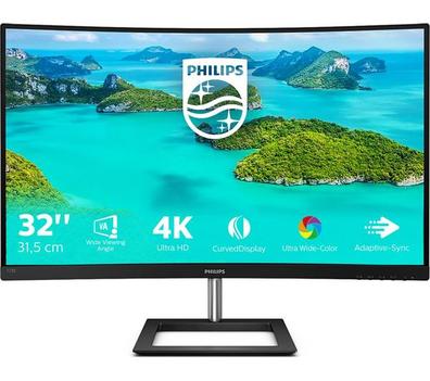 PHILIPS 328E1CA 4K Ultra HD 31.5" Curved LED Monitor - Black offers at £299 in Currys
