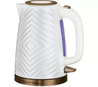 RUSSELL HOBBS Groove 26381 Jug Kettle - White offers at £17.97 in Currys