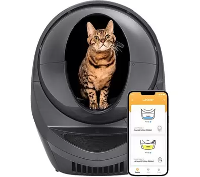 LITTER-ROBOT 3 Connect Smart Self-Cleaning Cat Litter Tray - Dark Grey offers at £549 in Currys