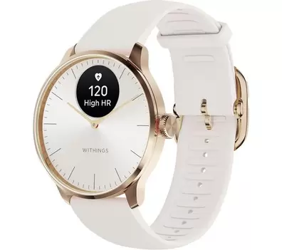 WITHINGS ScanWatch Light Hybrid Smart Watch - Rose Gold, 37 mm offers at £189.97 in Currys