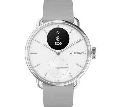 WITHINGS ScanWatch 2 Hybrid Smart Watch - White, 38 mm offers at £289.97 in Currys