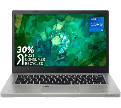 ACER Aspire Vero AV14-52P 14" Laptop - Intel® Core™ i7, 1 TB SSD, Grey offers at £598.97 in Currys