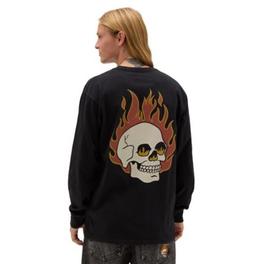 Flaming Skulls Washed Long Sleeve T-Shirt offers at £33.8 in VANS