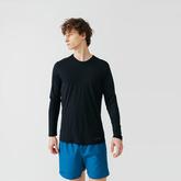 Sun Protect men's breathable long-sleeved running T-shirt - black offers at £11.99 in Decathlon