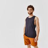 Men's Running Breathable Tank Top Dry - black offers at £6.99 in Decathlon
