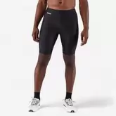 Men's Running Tight Shorts - Kiprun Run 100 Black offers at £8.99 in Decathlon