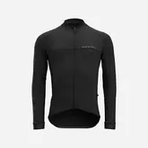 Men's Mid-Season Long-Sleeved Road Cycling Jersey RC100 - Black offers at £19.99 in Decathlon