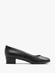 Black Block Heel Court Shoe offers at £24.99 in Deichmann