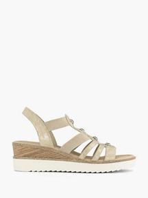 Gold Jewelled Comfort Gladiator Sandal offers at £29.99 in Deichmann