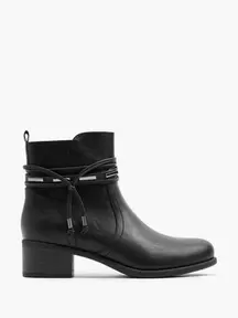 Black Ankle Boot With Wrap Around Details offers at £19.99 in Deichmann