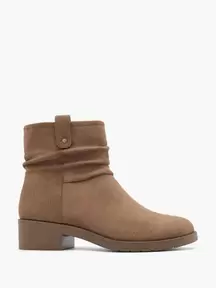 Brown Classic Ankle Boot with Zipper offers at £14.99 in Deichmann