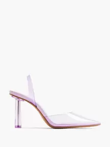 Lilac Perspex Slingback Heel offers at £14.99 in Deichmann