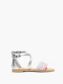 Junior Girl Rainbow Strap Gladiator Sandal offers at £8.99 in Deichmann