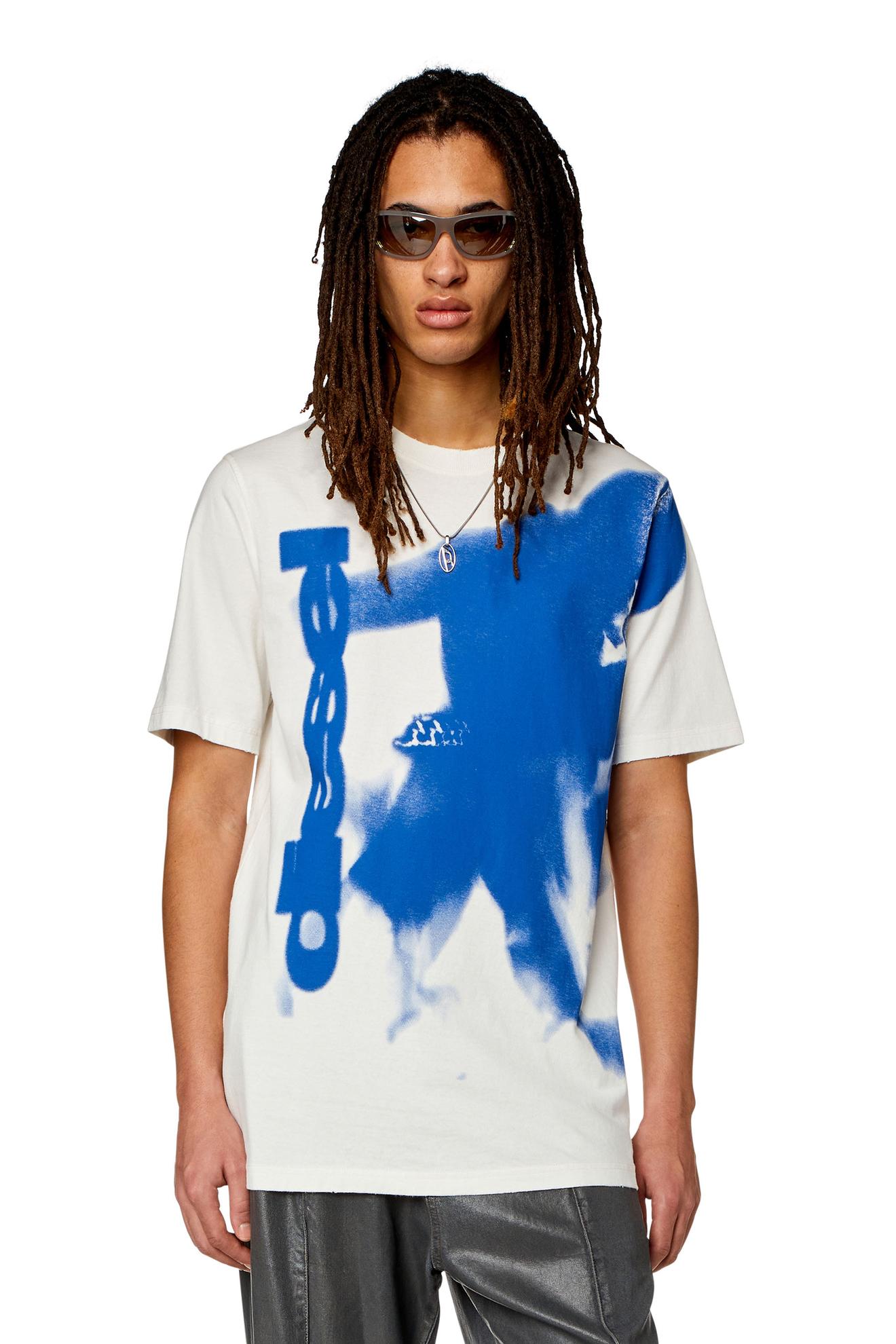 T-shirt with smudged print offers at £95 in Diesel