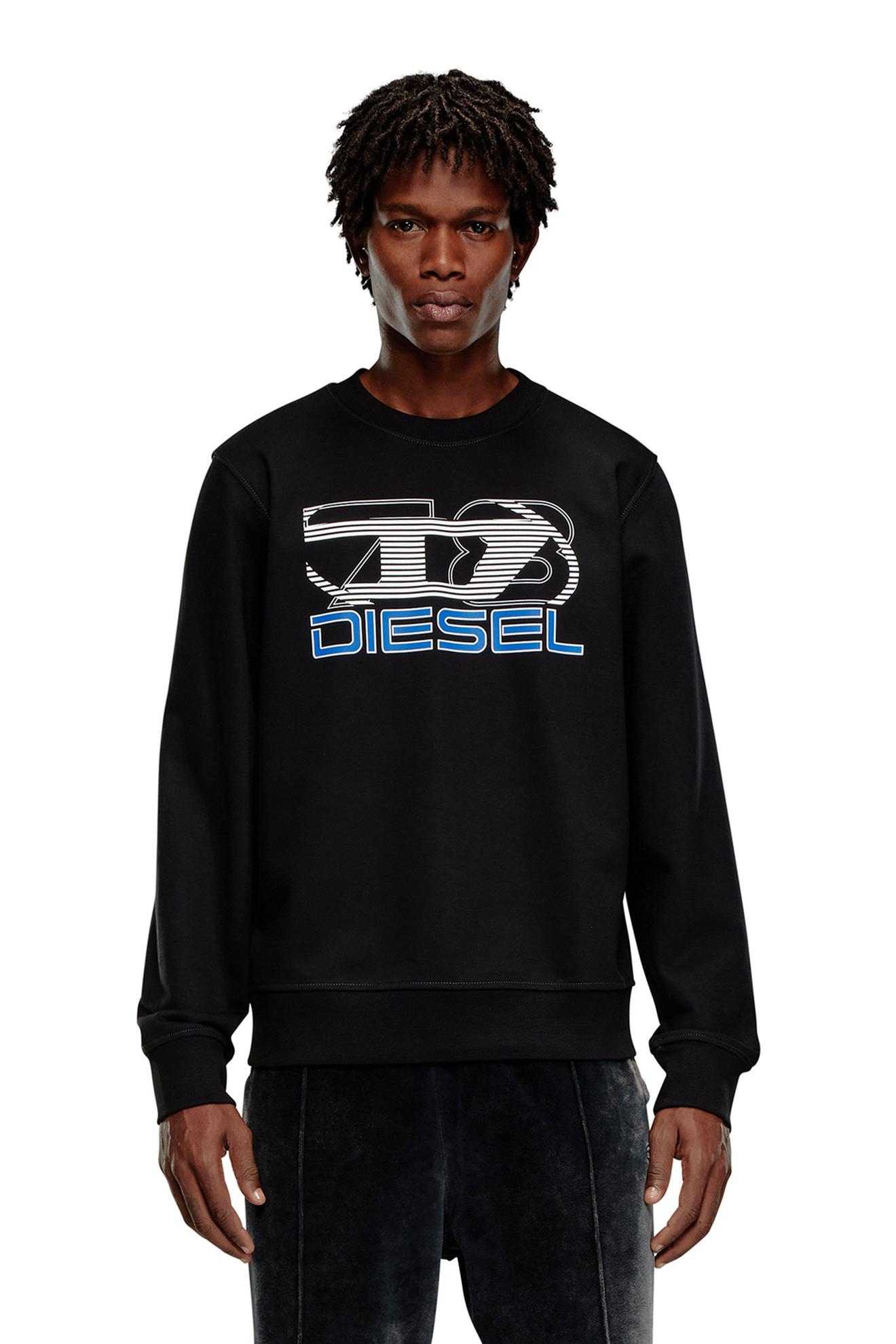 Sweatshirt with logo print offers at £115 in Diesel