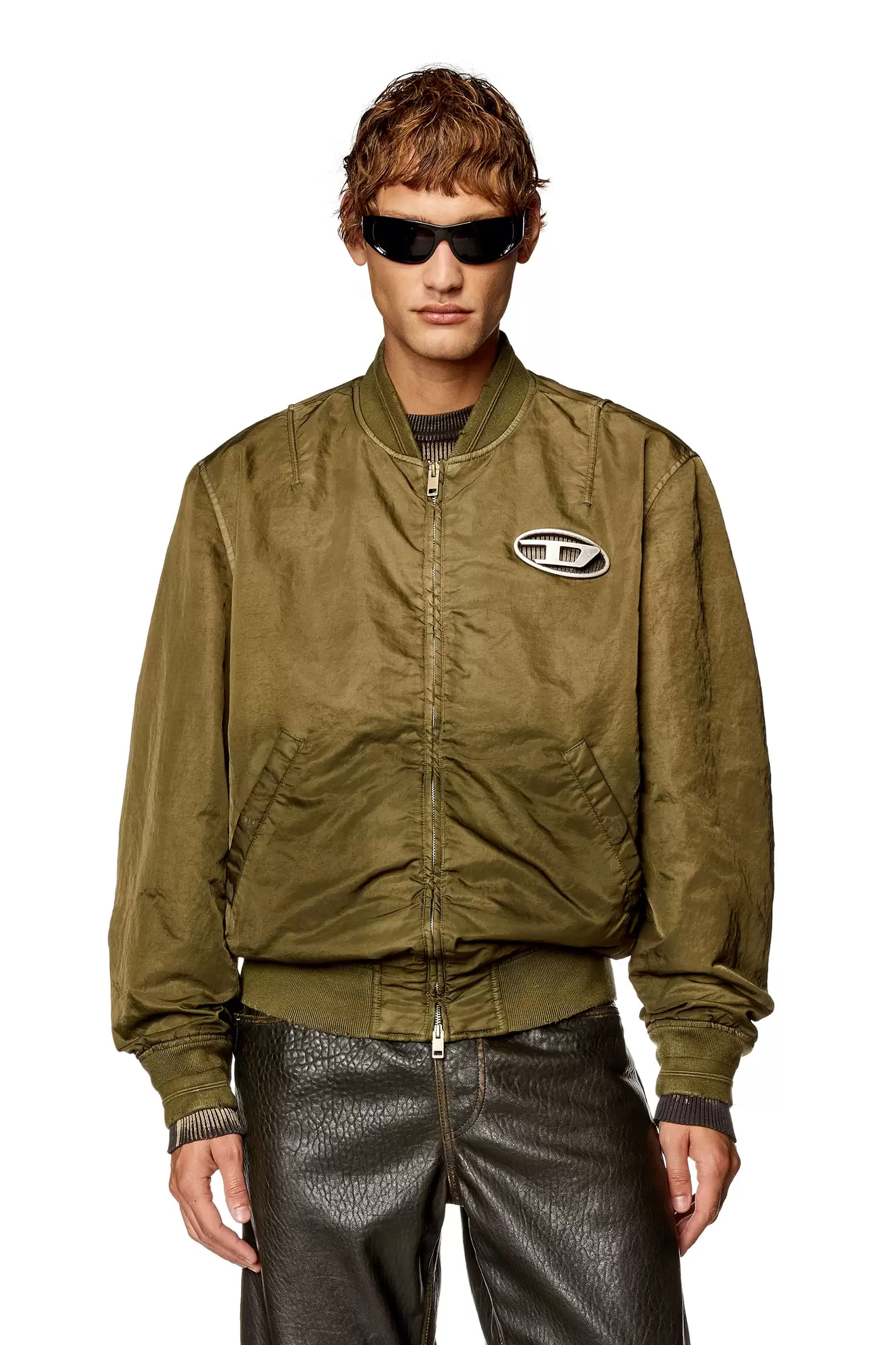 Dégradé padded bomber jacket offers at £230 in Diesel