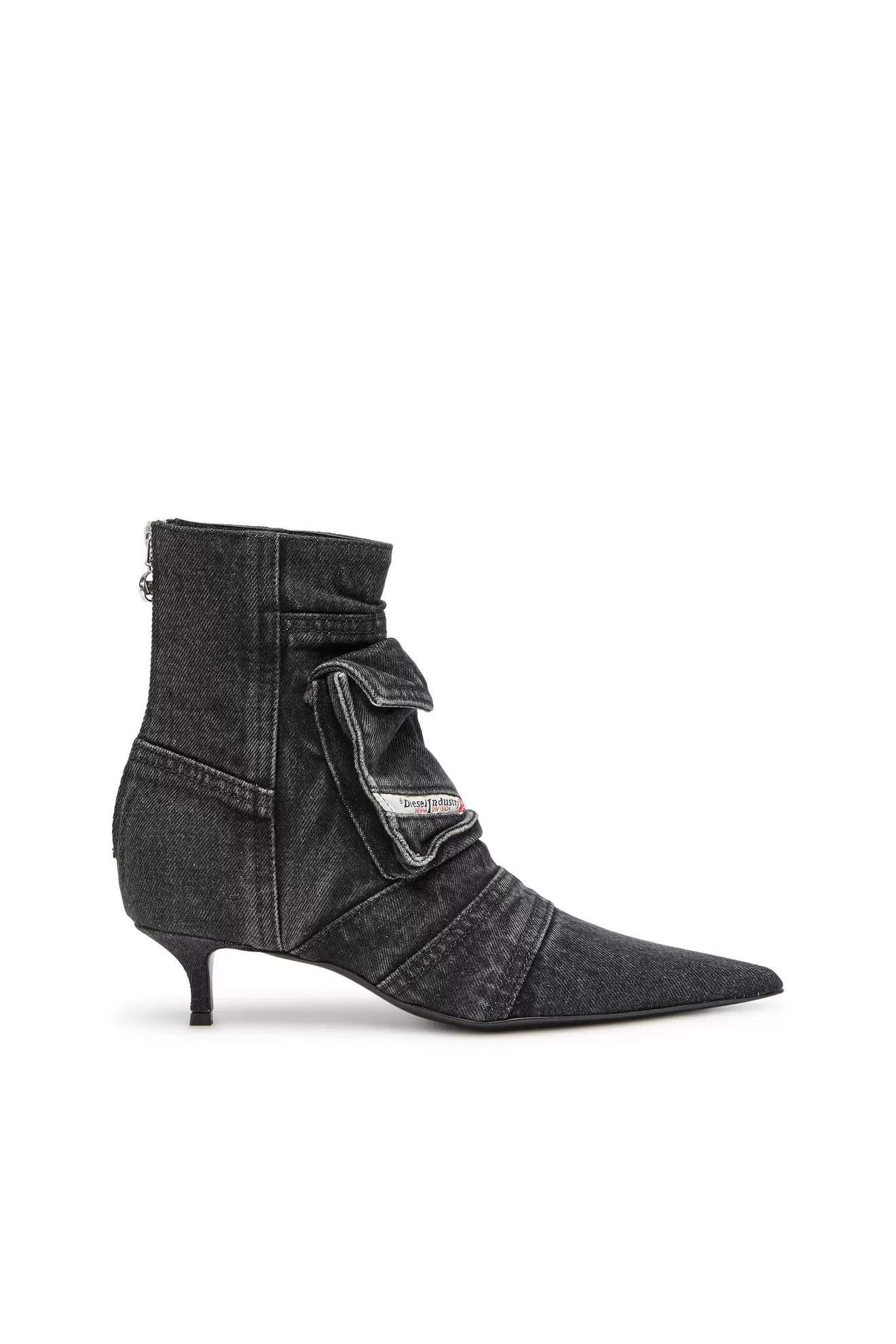 D-Venus-Cargo ankle boots in washed denim offers at £355 in Diesel