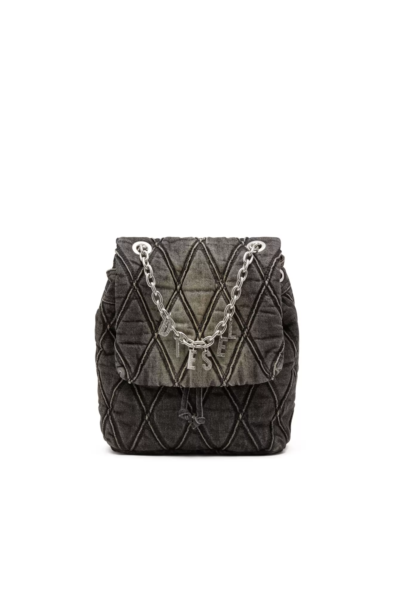 Charm-D S-Backpack in Argyle quilted denim offers at £395 in Diesel