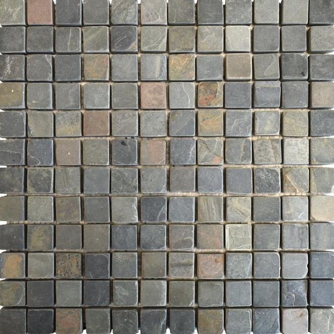 Zibo Iron Square Small Slate Mosaic Tiles offers at £3.95 in Walls and Floors