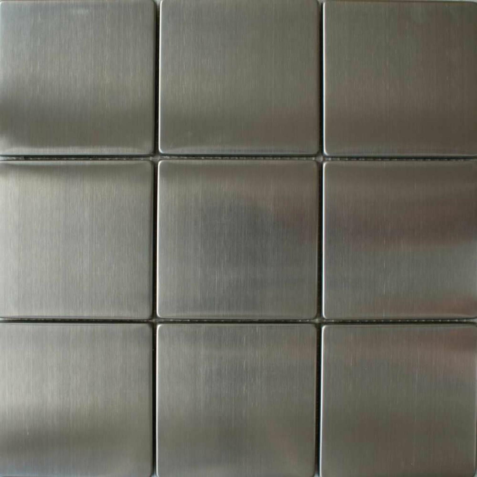 Stainless Steel Norton Brushed Mosaic Tiles offers at £10.95 in Walls and Floors