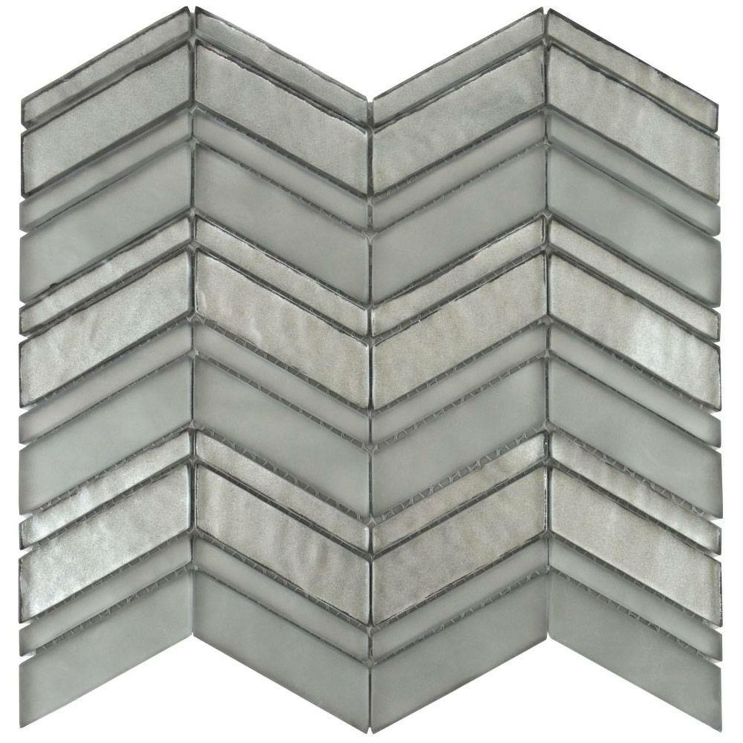 Titanic Chevron Pebble Grey Tiles offers at £8.95 in Walls and Floors