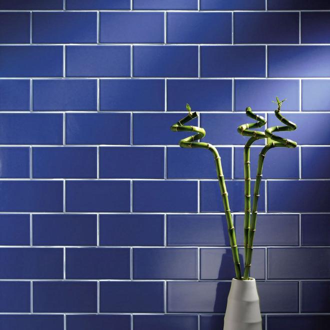 Prismatics Gloss 200x100 PRV3 Victoria Blue Wall Tiles offers at £53.95 in Walls and Floors