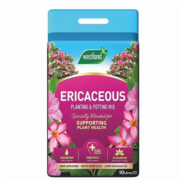 Westland Ericaceous Planting & Potting Mix Pouch 10L offers at £4.99 in Webbs