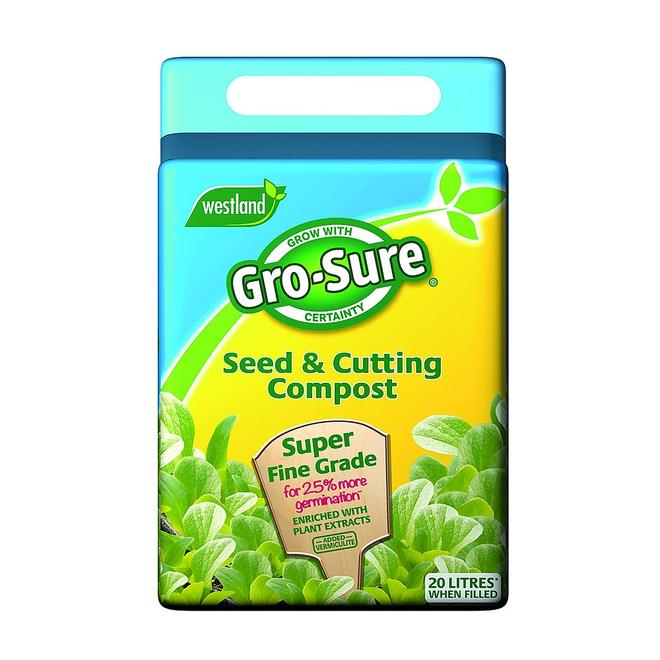 Westland Gro-Sure Seed & Cutting Compost Bale 20L offers at £5.99 in Webbs