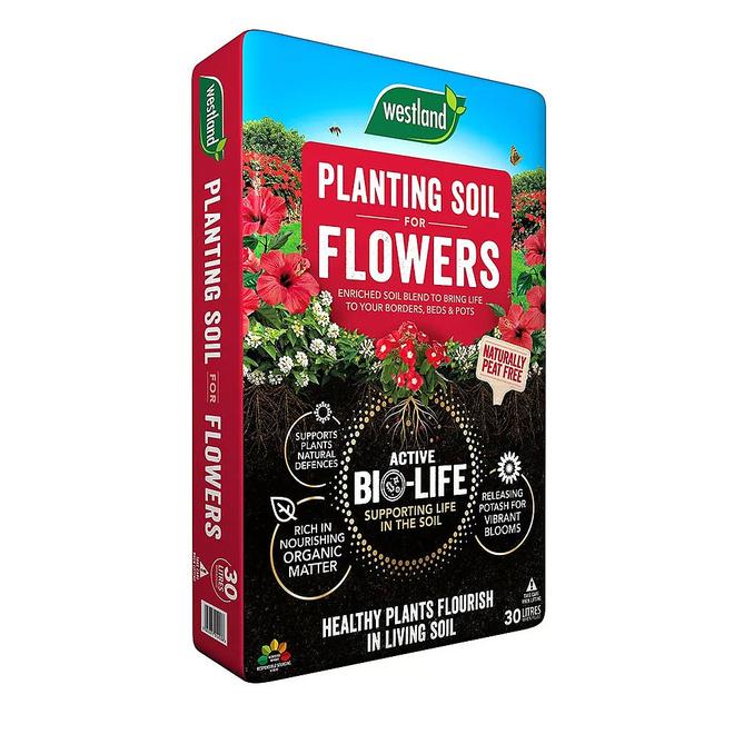 Westland Planting Soil For Flowers 30L offers at £7.99 in Webbs