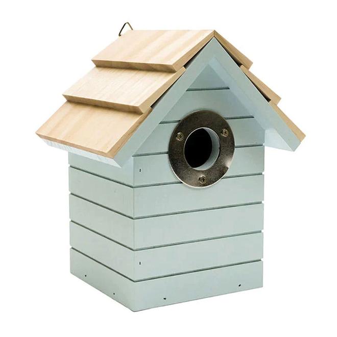 Henry Bell Beach Hut Nest Box - Pale Blue offers at £12.99 in Webbs