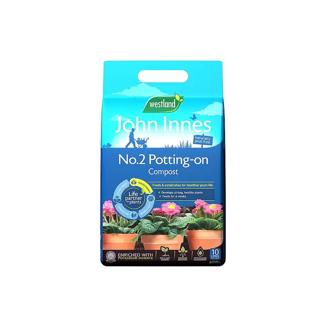 Westland John Innes Peat Free No.2 Potting-on Compost 10L offers at £4.99 in Webbs