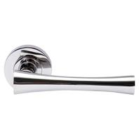 Monaco Polished Chrome Round Rose Door Handle - 1 Pair offers at £20 in Wickes
