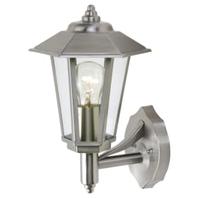 Lutec Grosvenor Stainless Steel 6 Sided Lantern Wall Light offers at £33 in Wickes