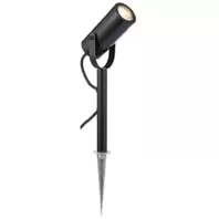 Saxby Atom 310mm Matt Black Paint & Clear Glass Spike Light offers at £10 in Wickes