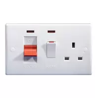 Schneider 45A Ultimate Cooker Control with Neon - White offers at £18.99 in Wickes