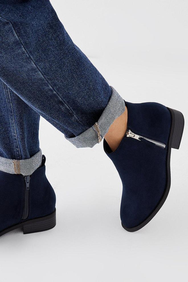 Wide Fit Madrid Zip Up Ankle Boots offers at £31.2 in Dorothy Perkins