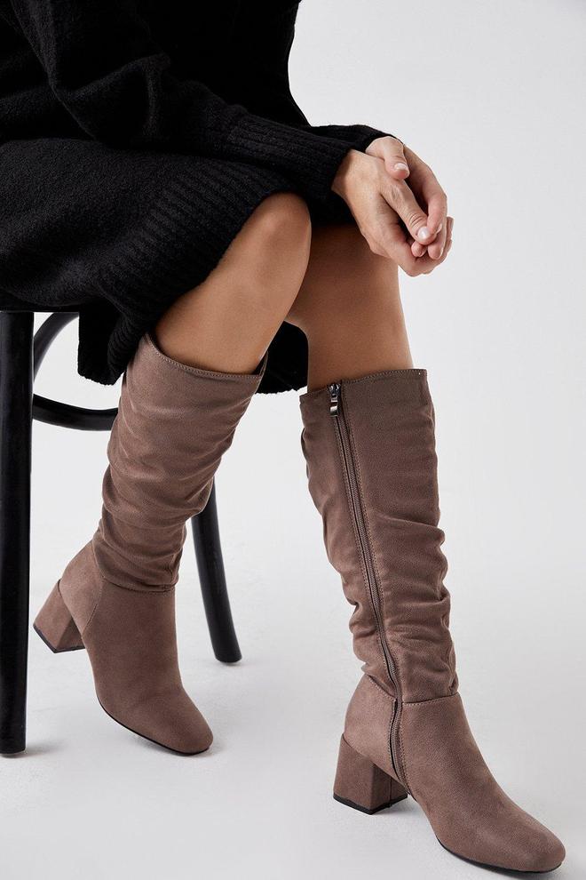 Kaya Ruched Knee High Boots offers at £32.5 in Dorothy Perkins