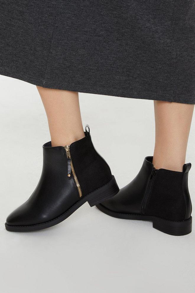 Good For The Sole: Extra Wide Fit Megan Comfort Ankle Boots offers at £22 in Dorothy Perkins