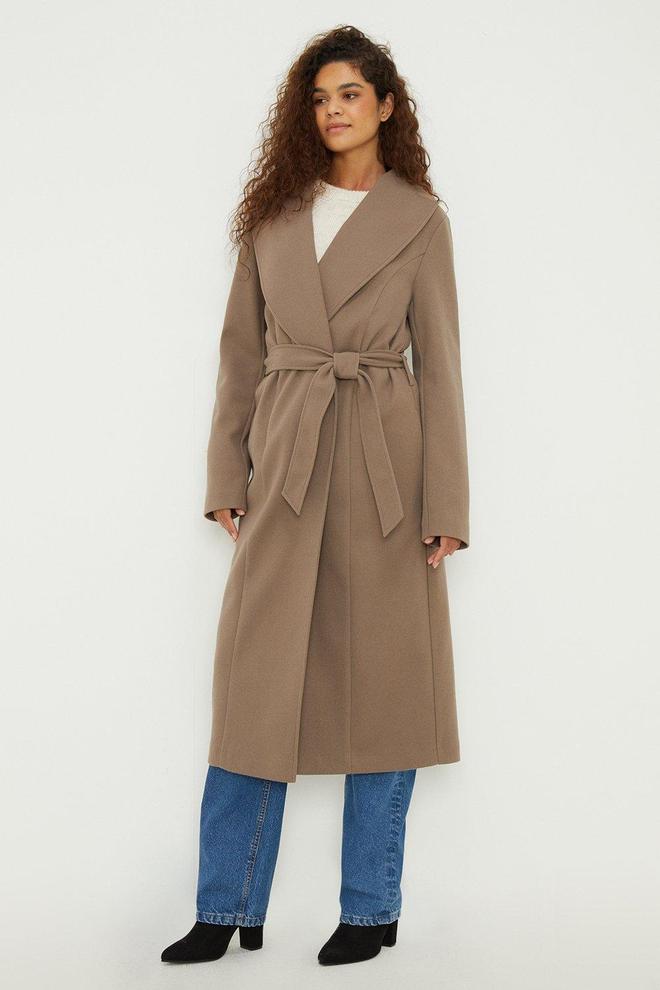 Tall Longline Wrap Coat offers at £37.5 in Dorothy Perkins