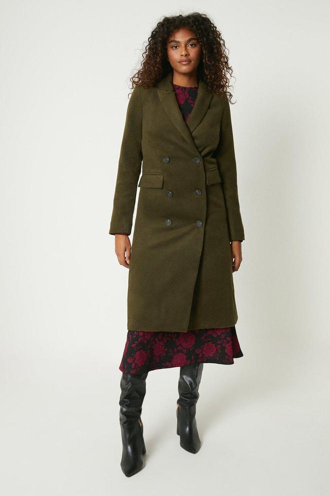 Double Breasted Wool Look Coat offers at £22.5 in Dorothy Perkins